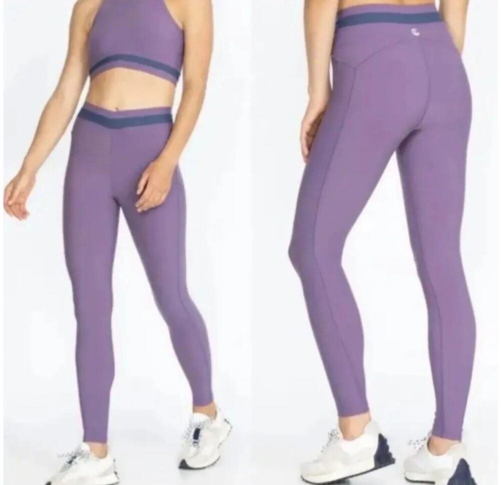 NWT Johnny Was Calme Criss Cross Leggings in lavender, Size S